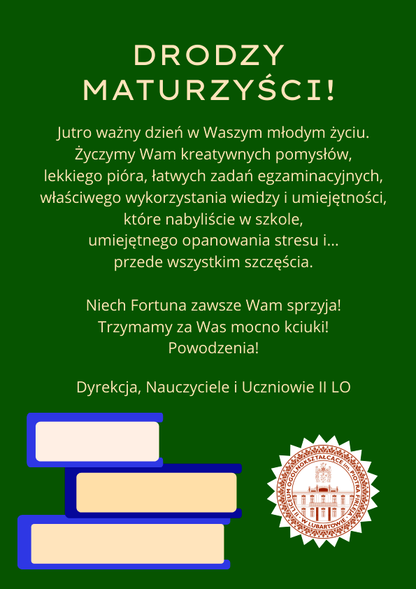 zyczenia matura