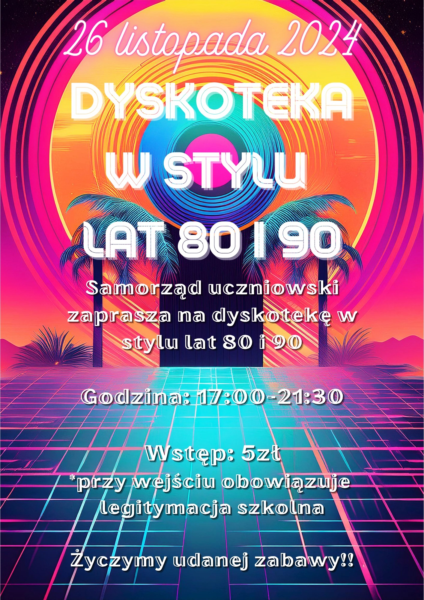 Dyskoteka w stylu lat 80 i 90